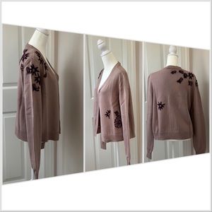 Vintage Y2K Philosophy Di Alberta Ferretti cardigan in dusk pink